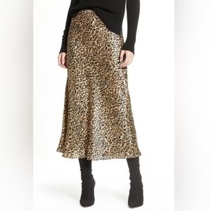 NWT French connection leopard skirt sz 6